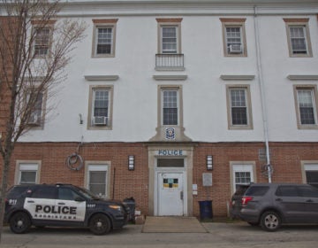 The outside of the Norristown Police station