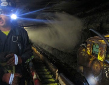 Inside a coal mine in Greene County, Pennsylvania. (Kimberly Paynter/WHYY)