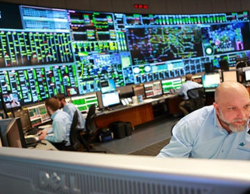 A view inside the control room at PJM Interconnection, which operates the electric grid for 65 million people in 13 states and the District of Columbia. (Courtesy of PJM Interconnection)