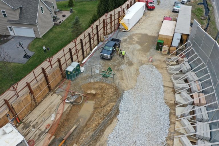 Mariner East 2 construction site in Delaware County, Sunday March 22, 2020. (Courtesy of Eric Friedman)