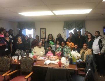 Three generations of the Beverly family attend LaVoe's housewarming. (Courtesy of Desiree Beverly-McBride)