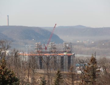 Shell's multi-billion dollar ethane cracker under construction in February, 2020. (Reid R. Frazier/StateImpact Pennsylvania)