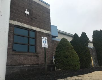 New public WiFi transmitters have been installed here at the Garfield Park Police Athletic League building and other facilities in New Castle County to provide free internet to residents who don't have access. (Mark Eichmann/WHYY)