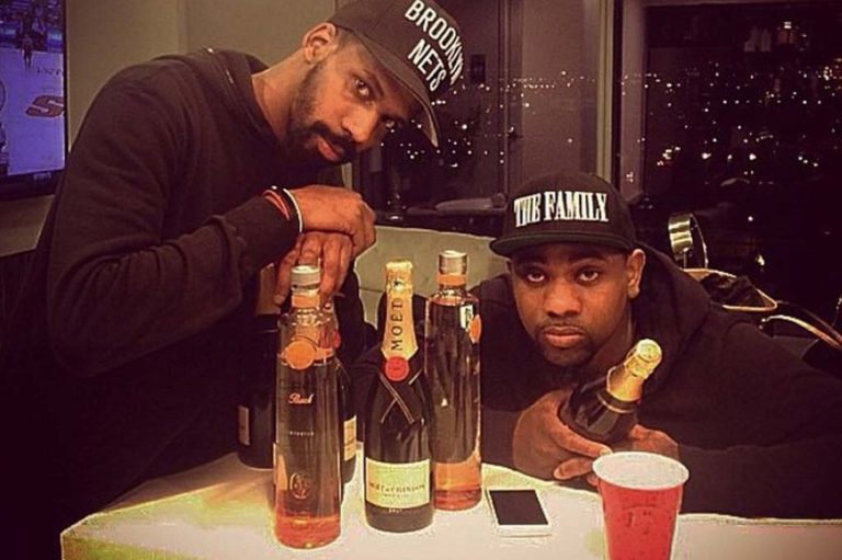 De'Von Pickett (left) was stabbed outside a Stenton Avenue bar in February 2015 before going on a tour. He was Nicki Minaj's stage manager. In this photo, Pickett is with friend Eric Parker (right). (instagram)