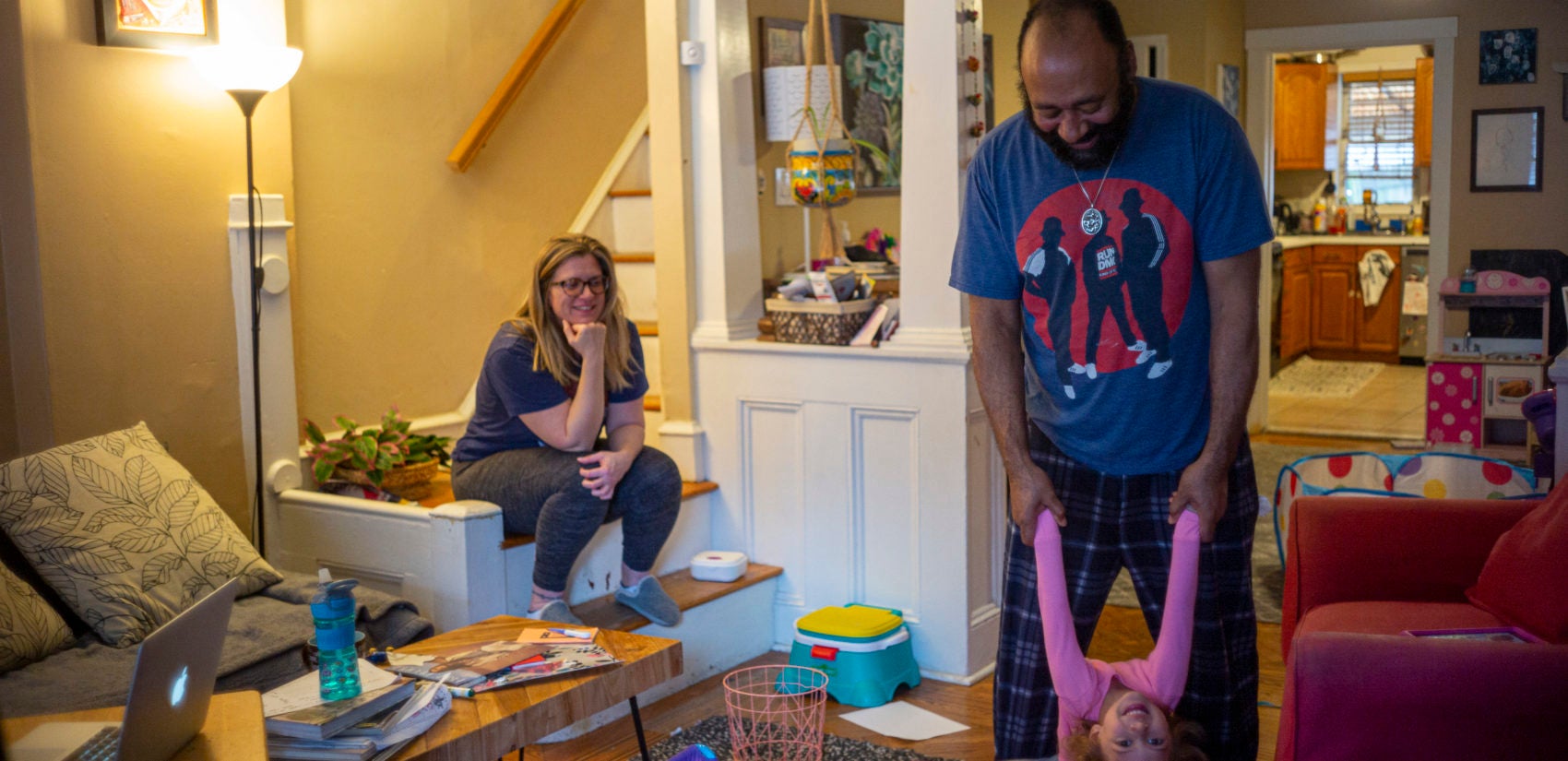 The Marley-Williams family in the Roxborough section of Philadelphia. (Jessica Kourkounis for Keystone Crossroads)