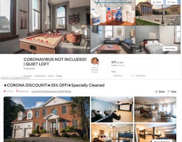 Some Pennsylvania short-term rental owners are advertising their spaces as respite from coronavirus. Officials in the Poconos want to shut down the market. (screenshot)