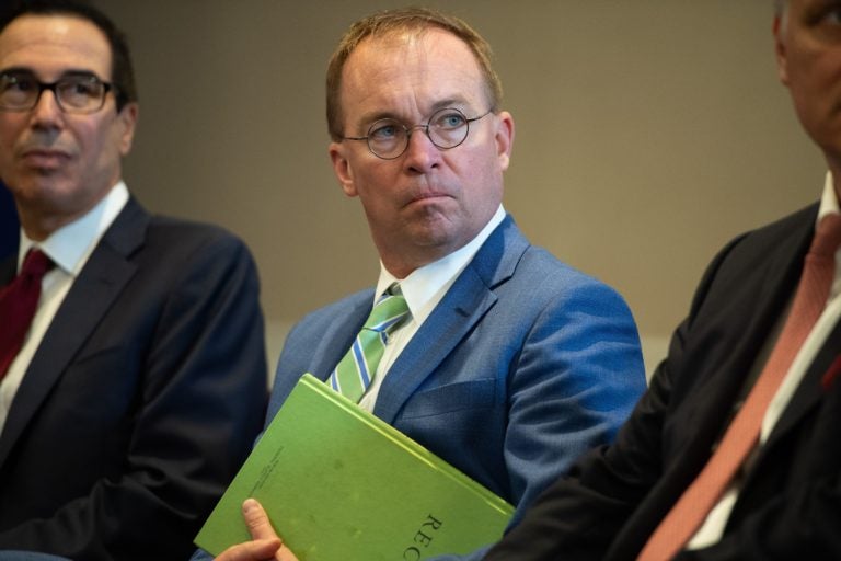 White House Chief of Staff Mick Mulvaney, pictured in September 2019. White House Chief of Staff Mick Mulvaney, pictured in September 2019. (Saul Loeb/AFP/Getty Images)