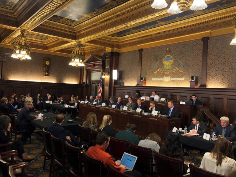 State System of Higher Education Chancellor Daniel Greenstein testifies before the House Appropriations Committee on March 3, 2020, in the state Capitol in Harrisburg, Pa. (Ed Mahon/PA Post)