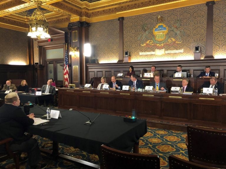 Jen Swails, Pennsylvania budget secretary, testifies before the House Appropriations Committee on March 5, 2020, at the state Capitol in Harrisburg. (Ed Mahon/PA Post) 