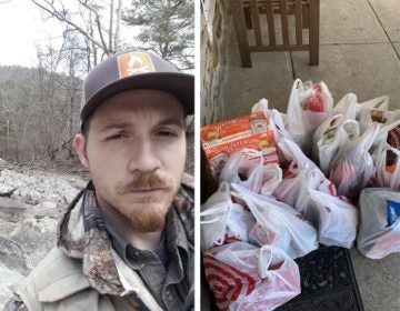 Philly native and 'Prepper Broadcast Network' host James Walton; a local prepper's recent grocery haul COURTESY JAMES WALTON AND SHEENA HAUSER