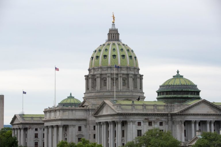 The Pennsylvania State Capitol building in Harrisburg. (Kalim A. Bhatti/The Philadelphia Inquirer) 