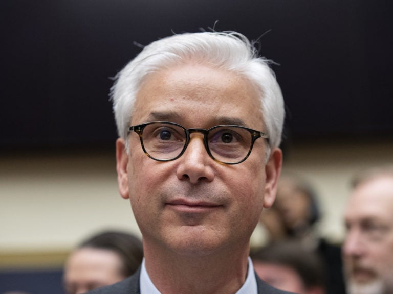 Wells Fargo CEO and President Charles Scharf testified during a hearing of the House Financial Services Committee. (Alex Brandon/AP Photo)
