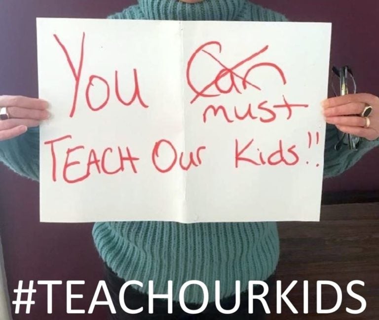 PCCY has started the social media campaign, #Teachourkids. (Courtesy of PCCY)
