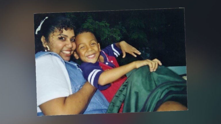 Roberto Valdes, at age 7, with his mother Kelly Beaz at Hershey Park. (Courtesy of Roberto Valdes)