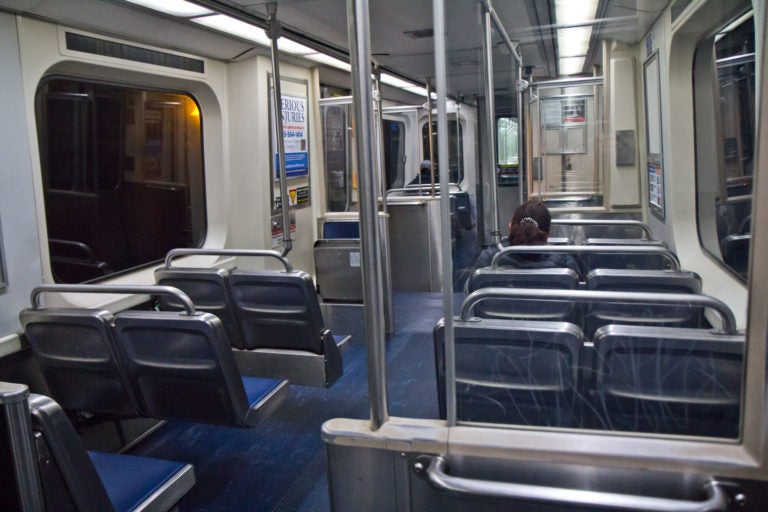 On Tuesday, a usually busy Market Frankfort line was nearly deserted. (Kimberly Paynter/WHYY)