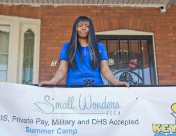 Latonta Godboldt is the owner, operator and director of Small Wonders, a daycare in Philadelphia. (Kimberly Paynter/WHYY)
