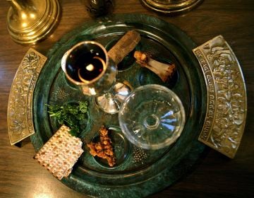 In this file photo, a traditional Passover seder plate is seen at Congregation Beth El in Tyler, Texas, on the first night of Passover. (Dr. Scott M. Lieberman/AP Photo)