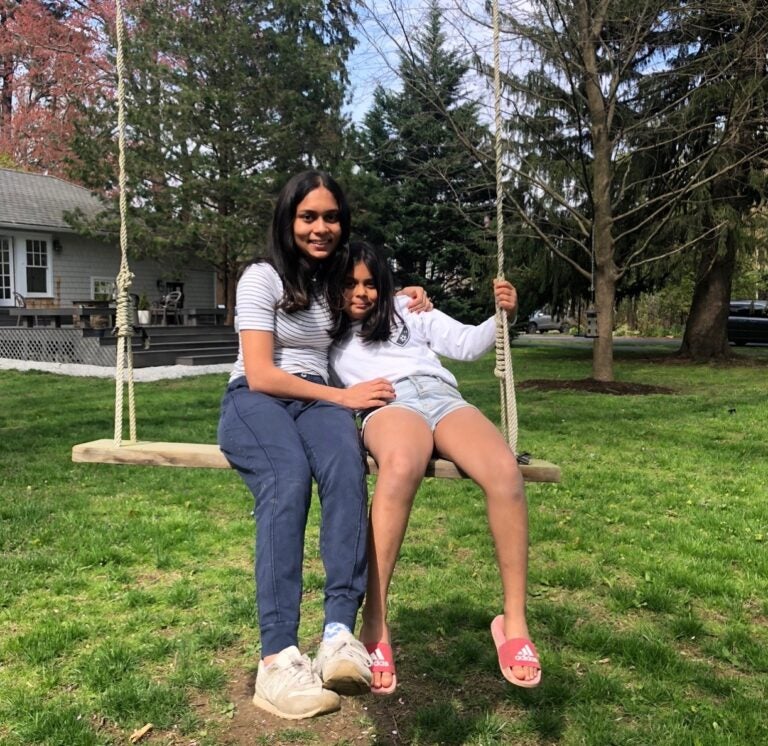 Mira Patel and her sister Veda. (Courtesy of Dee Patel)