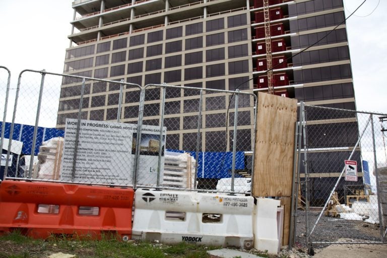Work is ongoing at the new  Live! Hotel and Casino at 900 Packer Ave. in South Philadelphia. (Kimberly Paynter/WHYY)