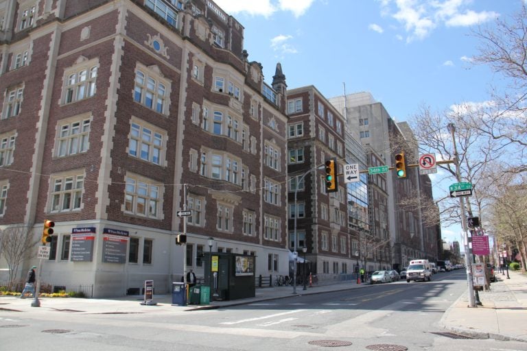 The Hospital of the University of Pennsylvania is reportedly considering erecting a medical hospital on Spruce Street between 34th and 36th Streets. (Emma Lee/WHYY)