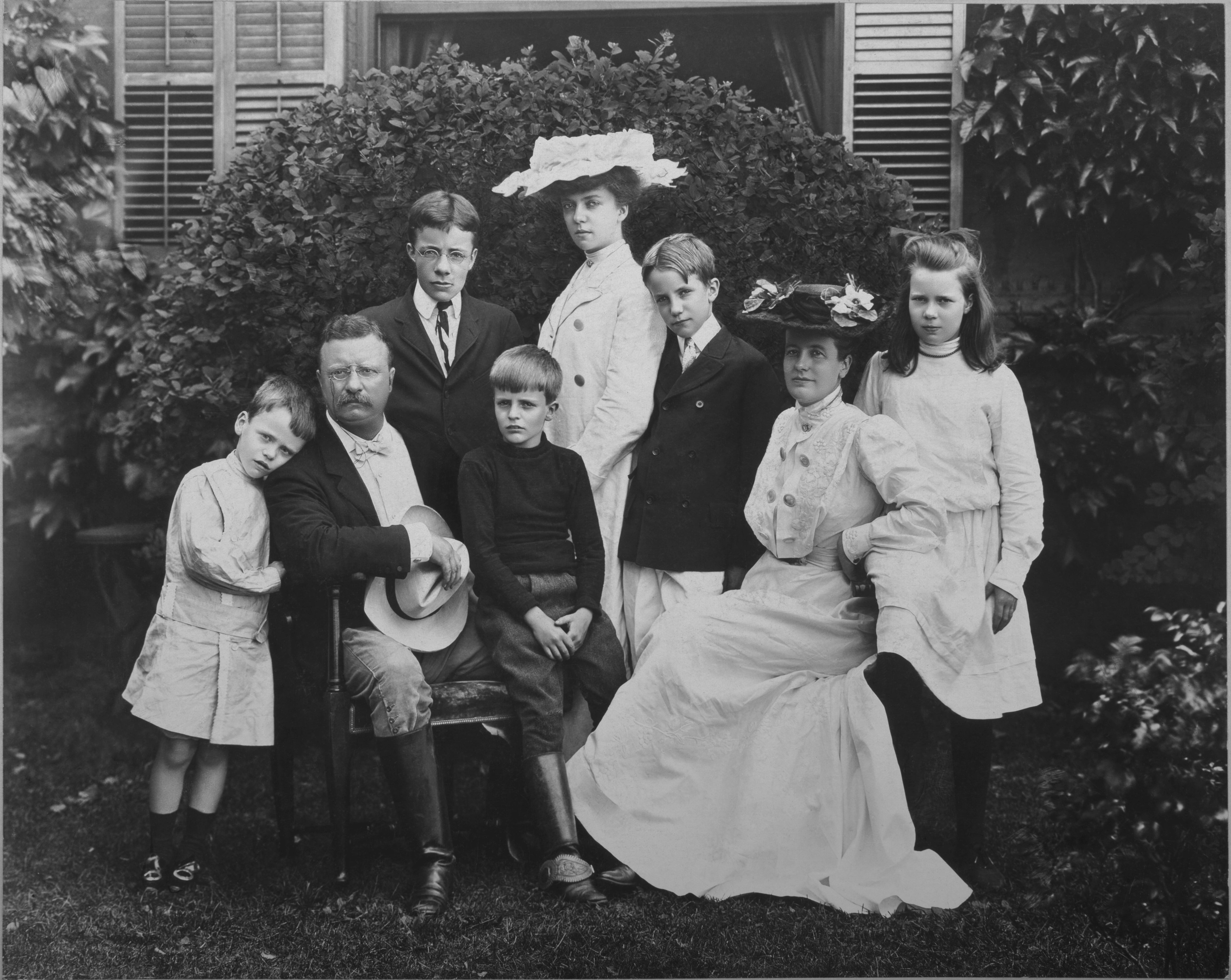 President Theodore Roosevelt with his family