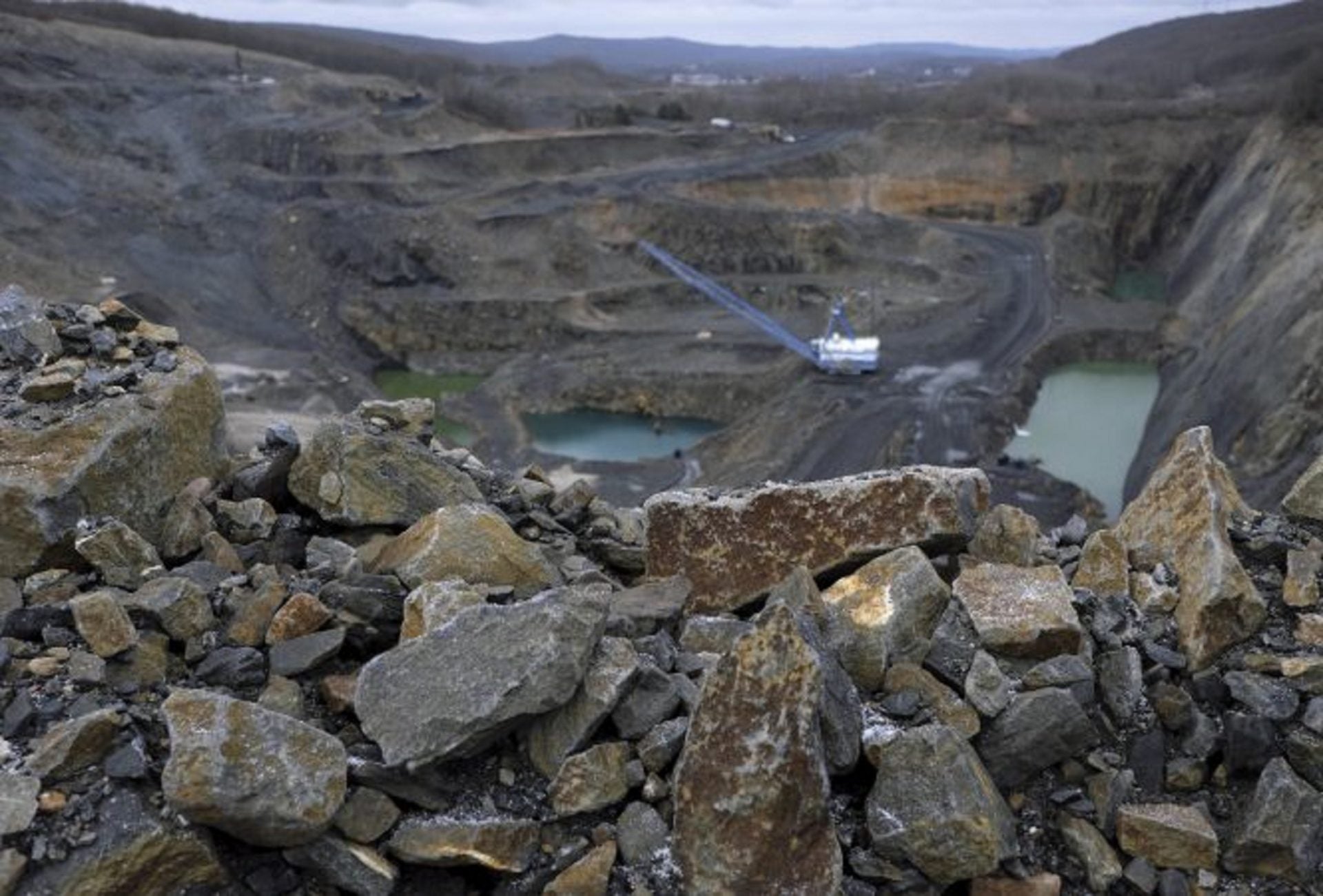 A view of Blaschak coal mine in Mahanoy City