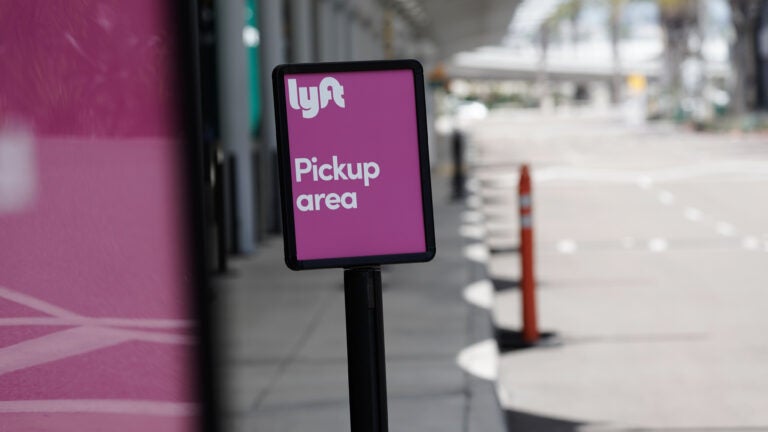 With many U.S. cities on lockdown, demand for rides has dried up, exacerbating the financial woes of ride-hailing apps like Lyft. (Bing Guan/Bloomberg via Getty Images)