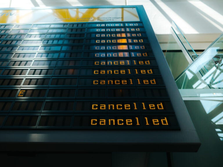 When airlines cancel flights and offer no other options to get to your destination within a reasonable amount of time, they are legally obligated to offer a refund. (Kay Fochtmann/Getty Images/EyeEm)