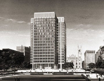 A rendering of MSB by Kling Architects (Phillyhistory.org)