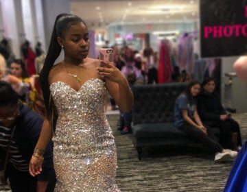 Aniyah Nesmith bought her prom dress before she knew the coronavirus would cancel the event (COURTESY ANIYAH NESMITH)