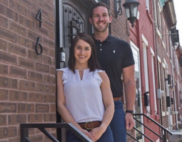Tom and Leah Fail at their home in Philadelphia’s Fishtown neighborhood. (Kimberly Paynter/WHYY)