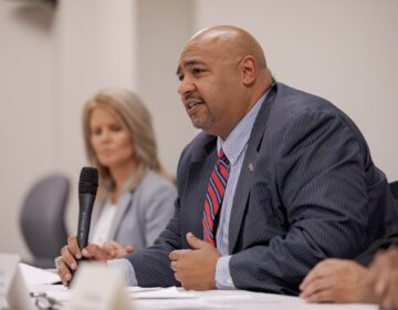 Secretary of Corrections John Wetzel discusses results of an internal review of parole cases that involved recent homicides or attempted homicides, during a press conference in Mechanicsburg on Wednesday, August 28, 2019.  (Commonwealth Media Services)