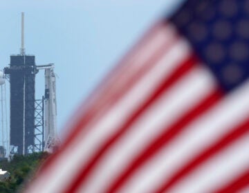 A SpaceX Falcon 9, with NASA astronauts Doug Hurley and Bob Behnken in the Crew Dragon capsule, sits on Launch Pad 39-A at the Kennedy Space Center in Cape Canaveral, Fla., Saturday, May 30, 2020. (AP Photo/David J. Phillip)