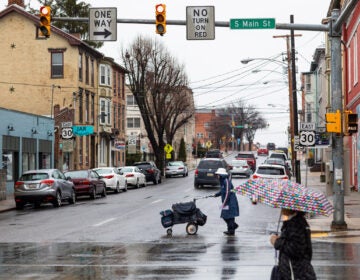 Chambersburg, Pa. which has seen a spike in COVID-19 cases in recent weeks, is in a county where state lawmakers are pushing for a faster reopening of the economy. (Jeffrey Stockbridge for Keystone Crossroads)