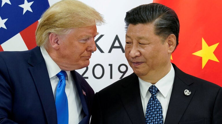 President Trump and China's President Xi Jinping