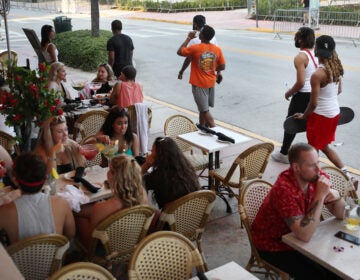 People dine out amid the coronavirus pandemic