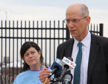 Philadelphia Health Commissioner Thomas Farley speaks to reporters