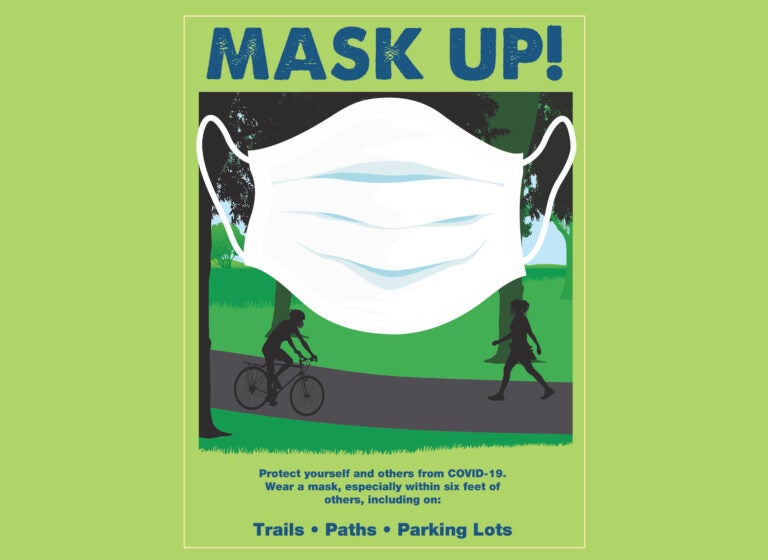 A poster for New Jersey’s “Mask Up!” campaign (Image courtesy of the New Jersey Department of Environmental Protection)
