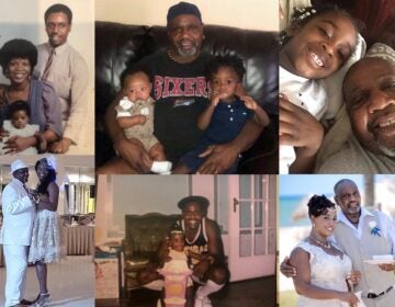 Family photos show Michael Hill through the years from young father to grandfather. (Courtesy of Whitney Samuels)