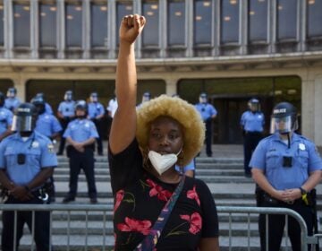 Protest organizer Faith Williams