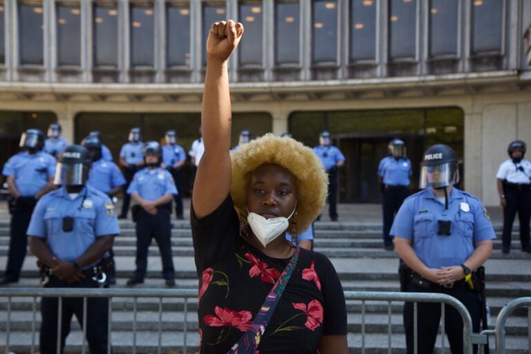 Protest organizer Faith Williams