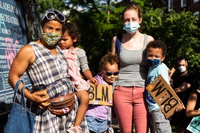 Jennifer Joseph, Bonnie Magwaza and their respective children