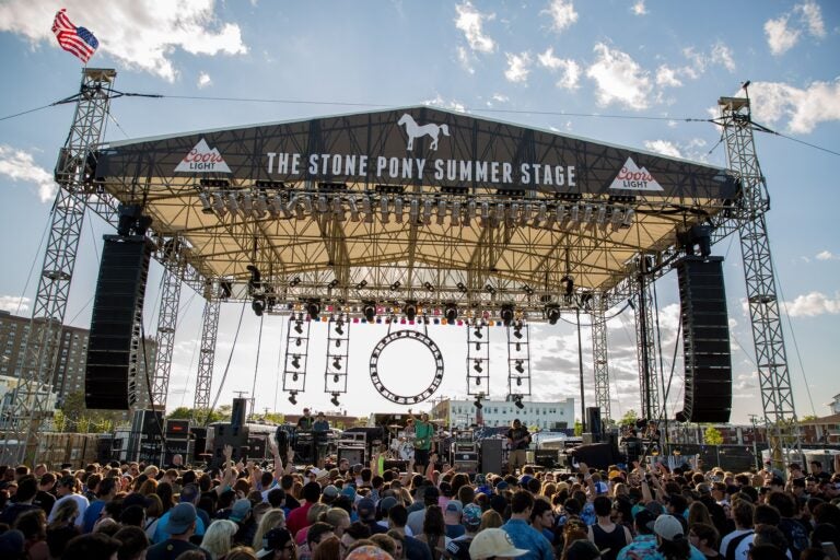 outdoor concert stage