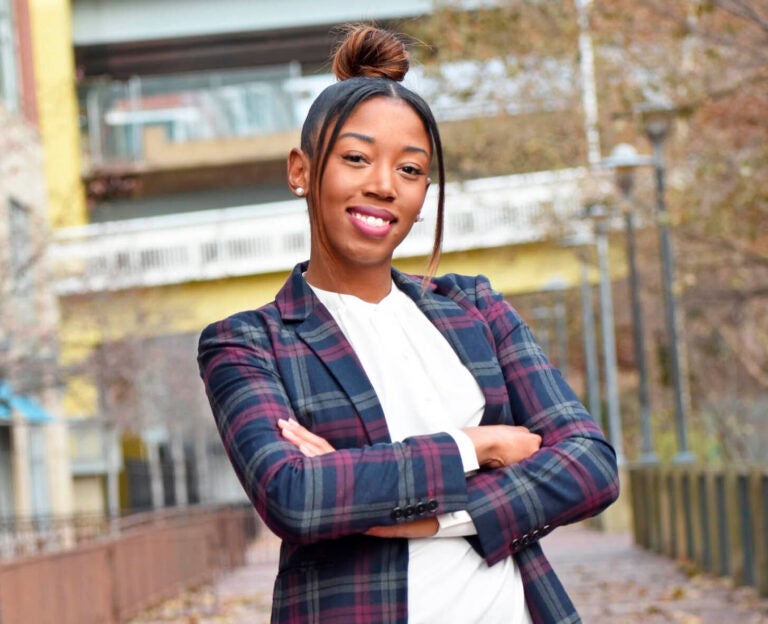 This Nov. 23, 2019 photo shows Pittsburgh Post-Gazette reporter Alexis Johnson in Pittsburgh. (Shantale Davis/@ShanShoots2 via AP)