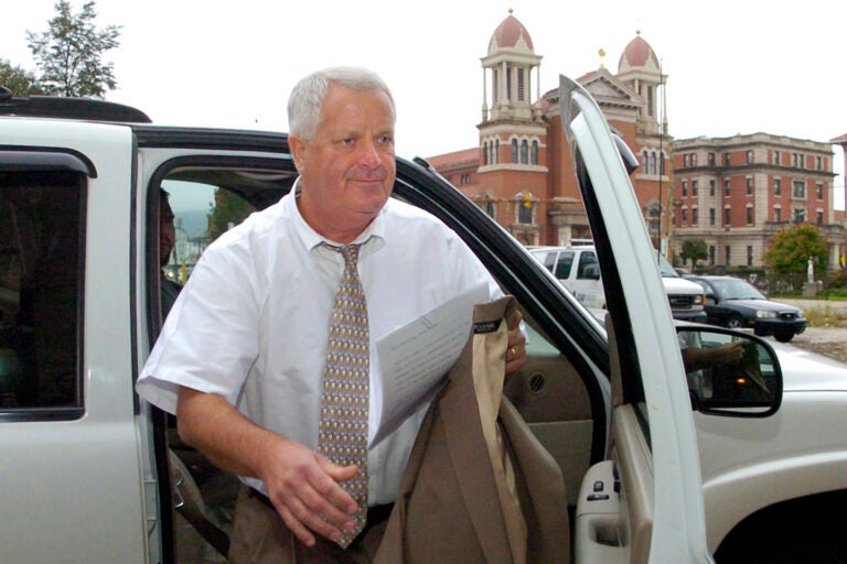 In this Sept. 23, 2011, file photo, former Judge Michael Conahan arrives at the federal courthouse in Scranton, Pa. (Mark Moran/The Citizens' Voice via AP, File)