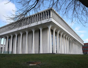 This Dec. 3, 2015 file photograph shows the Woodrow Wilson School of Public and International Affairs at Princeton University in Princeton, N.J. (AP Photo/Mel Evans,file)