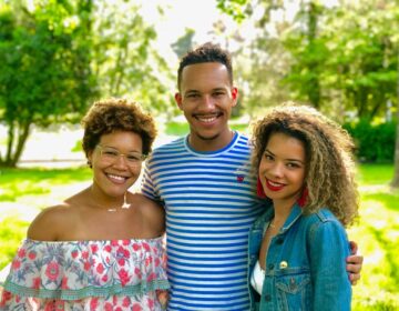 Christopher Golson (center) and Jessica Golson (right) with their cousin Gillian Golson. The Golsons have helped circulate a petition to demand change at Philly area private schools. (Picture courtesy of Golson family.)