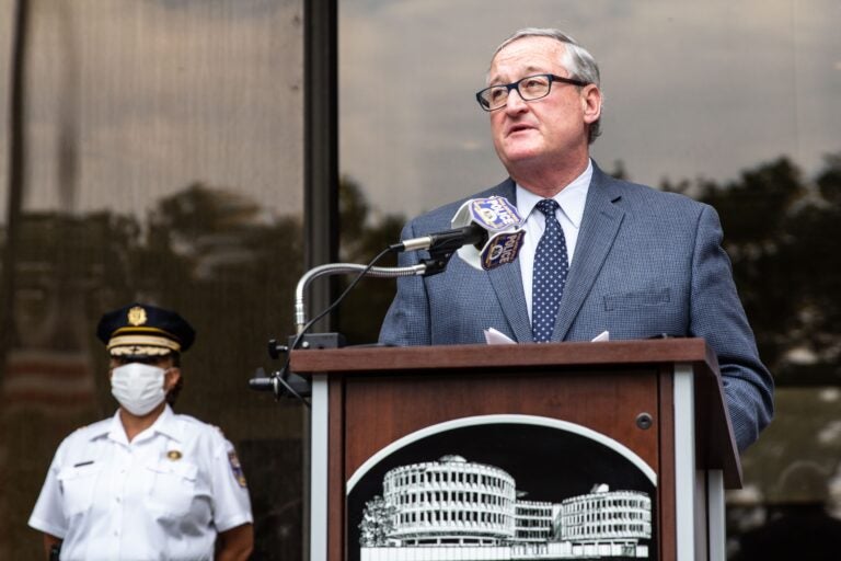 Philadelphia Mayor Kenney speaks at a June press conference.