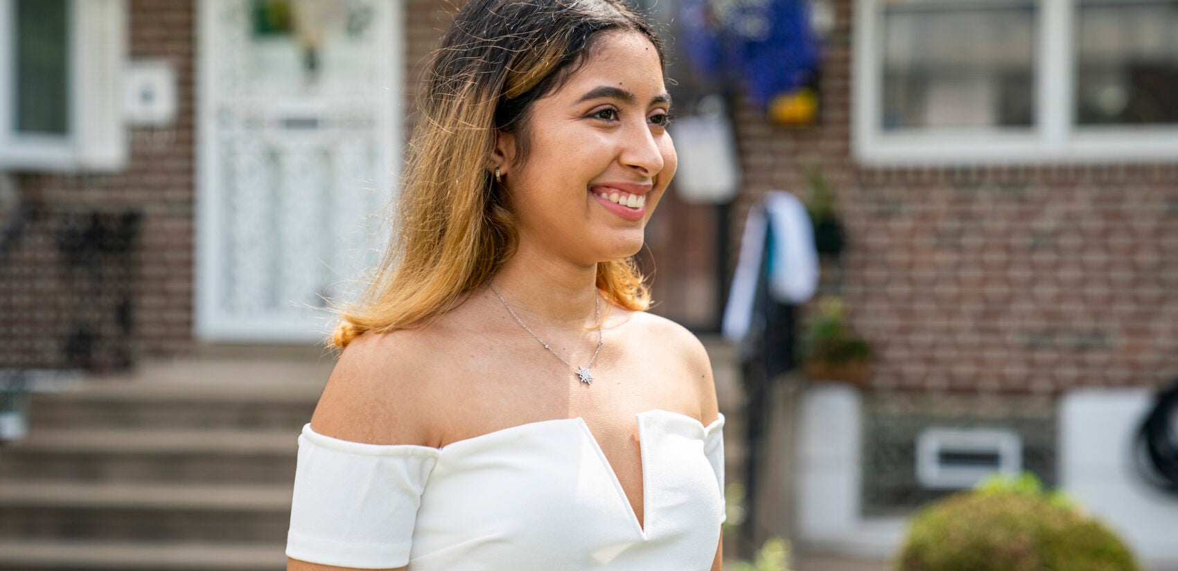 Ashely Acevedo, 18, grew up in Juniata and became a star student at Little Flower Catholic High School for Girls. (Jessica Kourkounis for Keystone Crossroads)