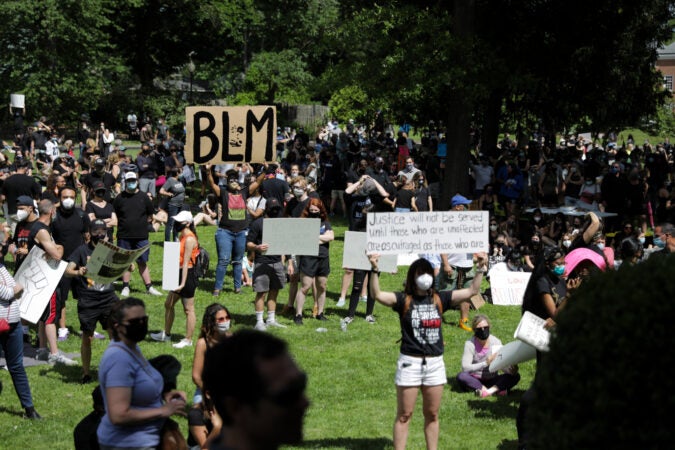 Gov. Phil Murphy at BLM protest